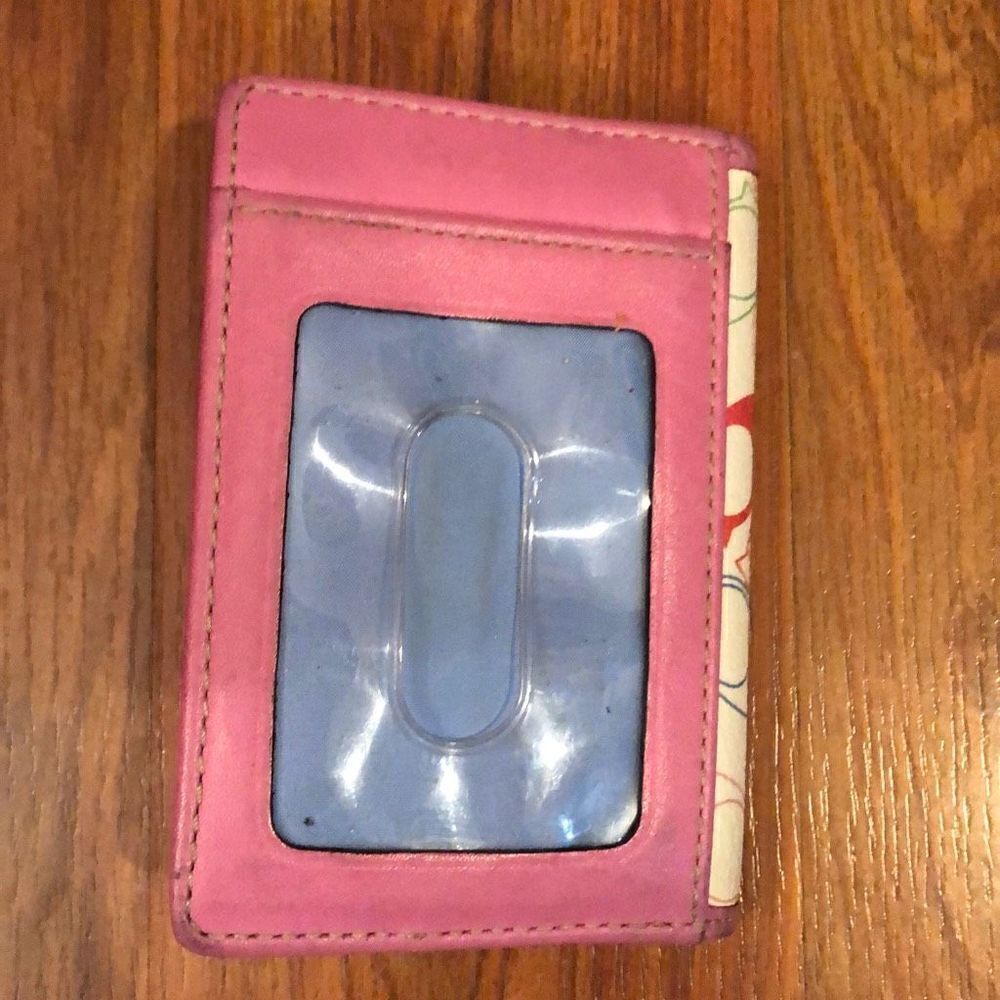 COACH rare Flower card holder pink - Picture 3 of 7